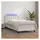 vidaXL Boxspringbett mit Matratze & LED Weiß 80x200 cm Kunstleder