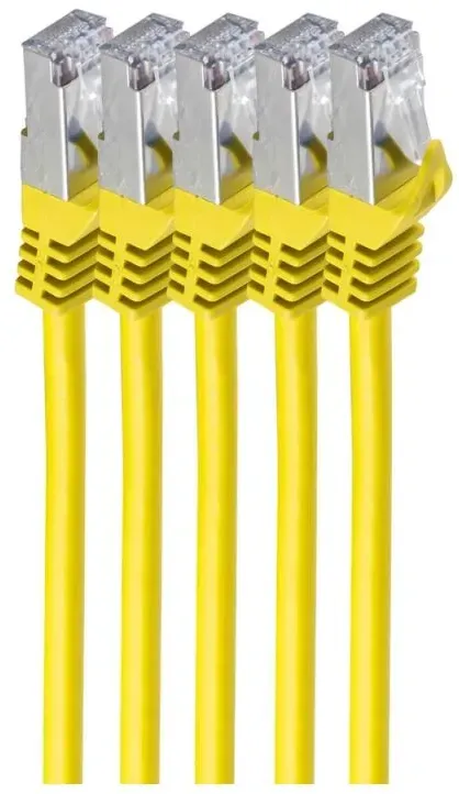 shiverpeaks BS75511-0.25Y-SET5 Netzwerkkabel Gelb 0,25 m Cat7 S/FTP (S-STP)