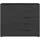 LeGer Home by Lena Gercke Kommode SERINA 120 x 100 x 42 cm Schwarz / Schwarz Mattglas