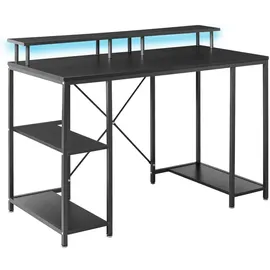Beliani Gaming-Tisch CADDO Schwarz