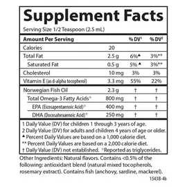 Carlson Labs Fischöl für Kinder Omega 3 Öl 200 ml