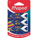 Maped Radiergummi Pyramide Pixel Party 3 St.