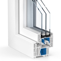 Kömmerling 88 MD, Kunststofffenster, Weiß RAL 9016, 500 x 500 mm, festverglast, 2-fach Verglasung, individuell konfigurieren