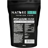 Nature Diet Flohsamenschalen | 450 g | Ballaststoffreich | Vegan, Glutenfrei & Laktosefrei | Keto- & Low-Carb-Backen | Ideal für Getränke & Rezepte