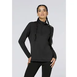 CHIEMSEE Damen Unterjacke Fleece Pullover, Slim, Black Beauty, M