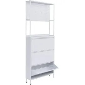 MCW MCW-O86 80 x 20 x 201 cm 3 Kippfächer weiß