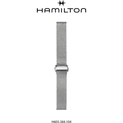 Hamilton Metall Edelstahlarmband 20mm Milanaise