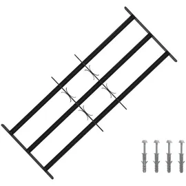 vidaXL Sicherheitsgitter für Fenster mit 3 Querstangen 3 pcs 63-114 cm