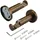 LIEDECO Gardinenstange LIEDECO "CELZYLIN01SG1L" Gr. 1, braun (bronzefarben), L:120cm Ø:25mm, Metall, Gardinenstangen, 1-läufig im Fixmaß Ø 25 mm