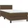 vidaXL Boxspringbett 100 x 200 cm Dunkelbraun