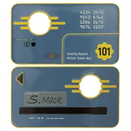 FaNaTtik Fallout 3 Replik Vault 101 Security Keycard Limited Edition