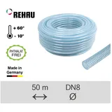Rehau - PVC Gewebeschlauch 50 Meter Rolle 8 mm