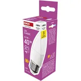 EMOS LED Lampe Candle, 4,2W Ersatz für 40W Glühbirne, Kerzenlampe mit E27 Sockel, Helligkeit 470 lm, Neutralweiß 4000 K, 30000 h Lebensdauer, CRI min. 80, 240° Abstrahlwinkel