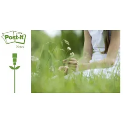 Post-it Haftnotizen Recycling, 127 x 76 mm, gelb
