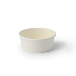 BIOZOYG 50 Stück Eisbecher Pappe 100 ml weiß - umweltfreundlich, recycelbar, plastikfrei - Joghurtbecher, Papierbecher