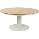 AXI Jay runder Gartentisch aus Polywood in Holzoptik Ø 150 cm | Esstisch Wetterfest für den Garten/Terrasse/Outdoor mit Gestell in Beige | Sitzgruppe Rund für 6 Personen | 150 x 73 cm