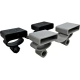 Coemo Set 10 Stk Kappen Duo für Lattenroste Ersatzkappen Schwarz 35x12 cm