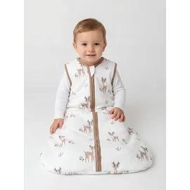 TupTam Baby Schlafsack 2.5 TOG – Warmer Winter Schlafsack Baby, OEKO-TEX, Ärmellos, Wattiert" Gr. 104, beige Rehe, Größe: 104-110 - 104-110