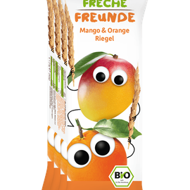 Erdbär Freche Freunde Bio Fruchtriegel Mango & Orange 4 x 23 g