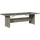 vidaXL Gartentisch mit Glasplatte 240 x 90 x 75 cm Grau