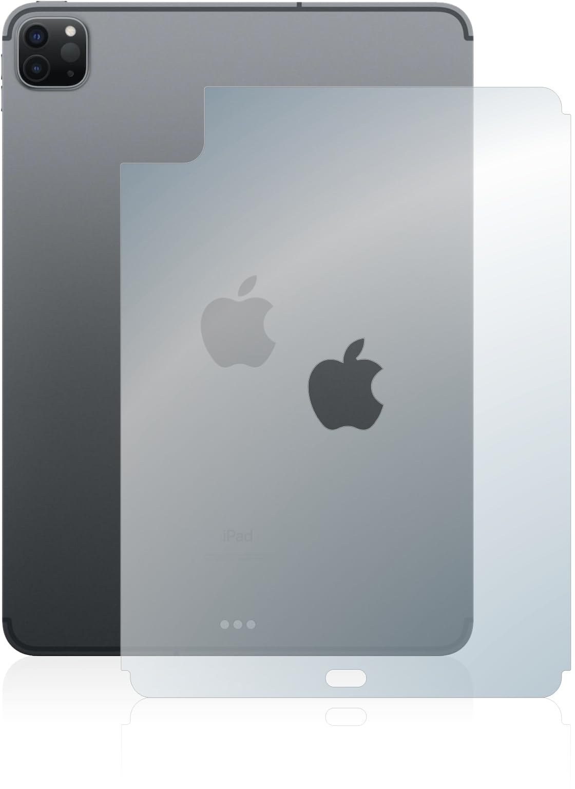 upscreen Panzerfolie Schutzfolie für Apple iPad Pro 11" 2022 (Rückseite, 4. Gen.) - Schutz-Glas [Klar, 9H Kratzfest, Anti-Fingerprint]