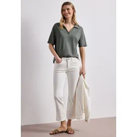 STREET ONE STREET ONE, Jersey, Poloshirt bound Green 40, - 40