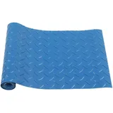 Rutschfeste Matte Für Poolleiter, Blauer Gummischutz Mit Chevron-muster