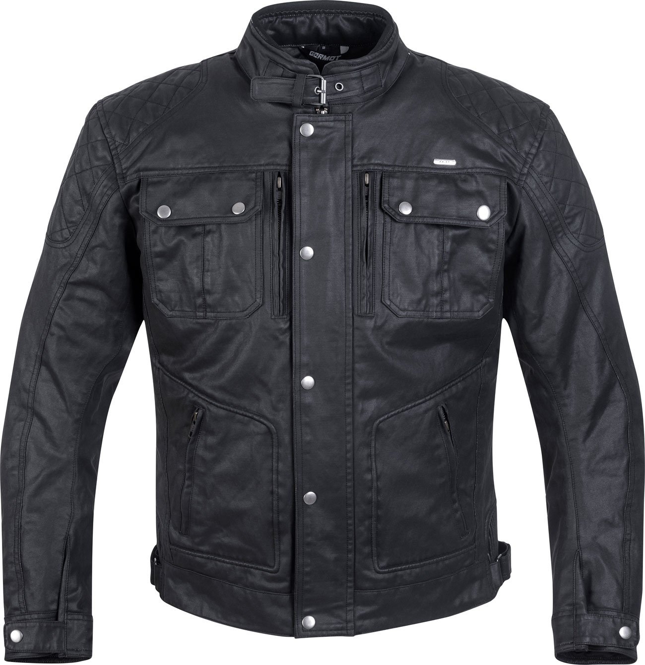 Germot Rider Wachsblouson, veste textile cirée - Noir - S