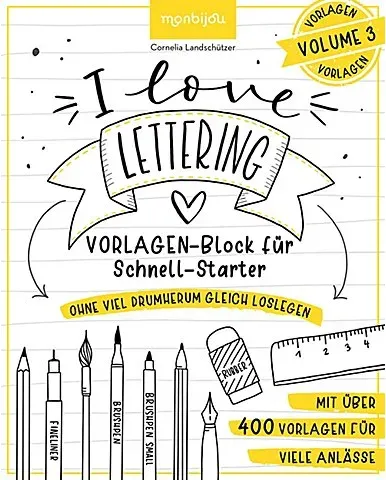 Buch "I love Lettering – Vorlagen"
