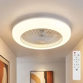 GLOBO Deckenventilator 45 cm Deckenventilator Weiß