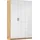 Rauch MINOSA Mehrzweckschrank 136 x 210 x 41 cm Eiche Artisan/Hochglanz Weiß/Graufmetallic