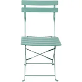 Albatros Bistroset 3-teilig Grün – Bistrotisch mit 2 Stühlen – klappbare Stühle und Tisch aus robustem Metall – optimal als Balkonmöbel Set oder Gartenmöbel