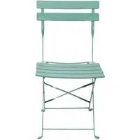 Albatros Bistroset 3-teilig Grün – Bistrotisch mit 2 Stühlen – klappbare Stühle und Tisch aus robustem Metall – optimal als Balkonmöbel Set oder Gartenmöbel