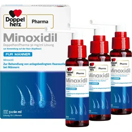 Queisser MINOXIDIL DoppelherzPharma 50 mg/ml Lösung 3 x 60 ml