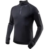 Devold Expedition Merino 235 Zip Neck Langarmshirt schwarz L