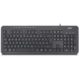 InLine Design Keyboard, Tastatur, USB-Kabel, DE Layout, schwarz