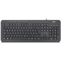 InLine Design Keyboard, Tastatur, USB-Kabel, DE Layout, schwarz