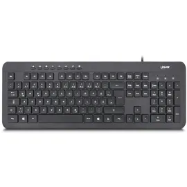 InLine Design Keyboard, Tastatur, USB-Kabel, DE Layout, schwarz