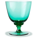 HOLMEGAARD - Flow Trinkglas mit Fuß 35 cl, grün
