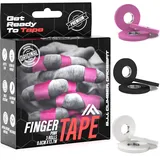IRON FIGHTER 3X Rolle Sporttape 0,8cm x 13,7m Rosa - Fingertape, Fingerbandage Sport, Tape Sport, Schutz Fingerband Arthritis Bjj Jiu Jitsu, Crossfit, Klettern, Volleyball, MMA, Judo, Fitnessstudio