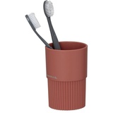 Sealskin Zahnputzbecher, Zahnbürstenhalter aus Kunststoff, Farbe: Dunkelrosa