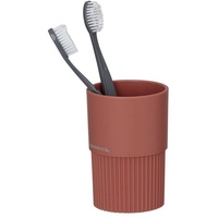 Sealskin Zahnputzbecher, Zahnbürstenhalter aus Kunststoff, Farbe: Dunkelrosa