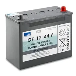 Wartungsfreie Gelbatterie, 12V/44Ah für BDP 43/1500 C Bp, 2 Stück erforderlich