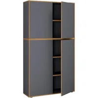 VCM Salia Aktenschrank 100 x 33 x 183 schwarz