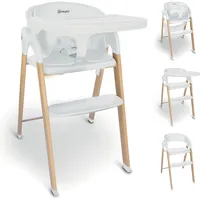 BabyGO Levels white wood optic«, platzsparend zusammenklappbar, weiß