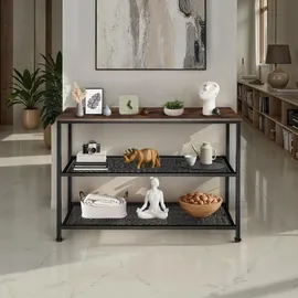 Tectake Bristol Konsolentisch 100 x 30 x 81 cm braun