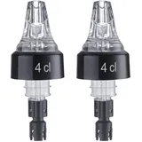 Westmark 2 Dosier/Maß-Ausgießer, Portionierer, Dosierung Pro Ausguss: 4 cl, Kunststoff, Auto-Pour, Transparent, 994022EG