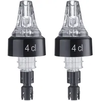Westmark 2 Dosier/Maß-Ausgießer, Portionierer, Dosierung Pro Ausguss: 4 cl, Kunststoff, Auto-Pour, Transparent, 994022EG