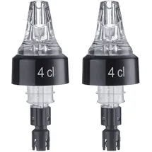 Westmark 2 Dosier/Maß-Ausgießer, Portionierer, Dosierung Pro Ausguss: 4 cl, Kunststoff, Auto-Pour, Transparent, 994022EG