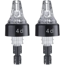 Westmark 2 Dosier/Maß-Ausgießer, Portionierer, Dosierung Pro Ausguss: 4 cl, Kunststoff, Auto-Pour, Transparent, 994022EG